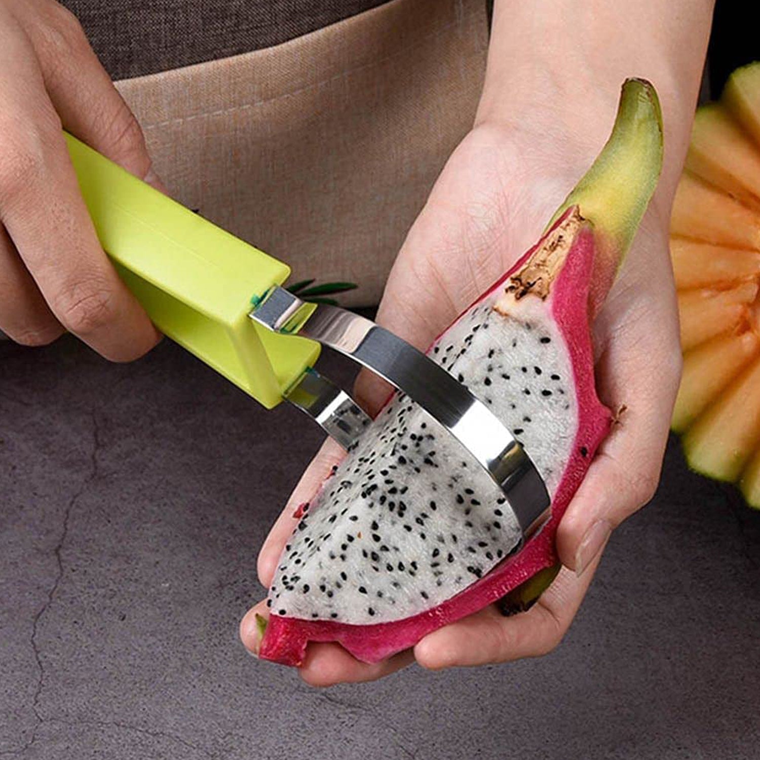 2606  4 In 1 Stainless Steel Melon Baller Seed Remover Sorbet Dessert Ball Spoon Fruit Digging Spoon Double Sided Fruit Scooper Watermelon Baller Scoop 2606  4 In 1 Stainless Steel Melon Baller Seed Remover Sorbet Dessert Ball Spoon Fruit Digging Spoon Double Sided Fruit Scooper Watermelon Baller Scoop